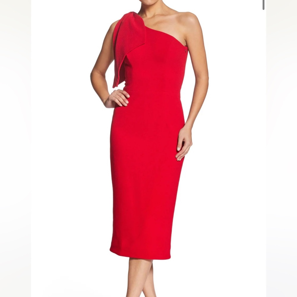 Dress the Population One Shoulder Red Dress